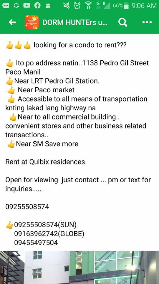 Condo Unit For Rent At Qubix Residences