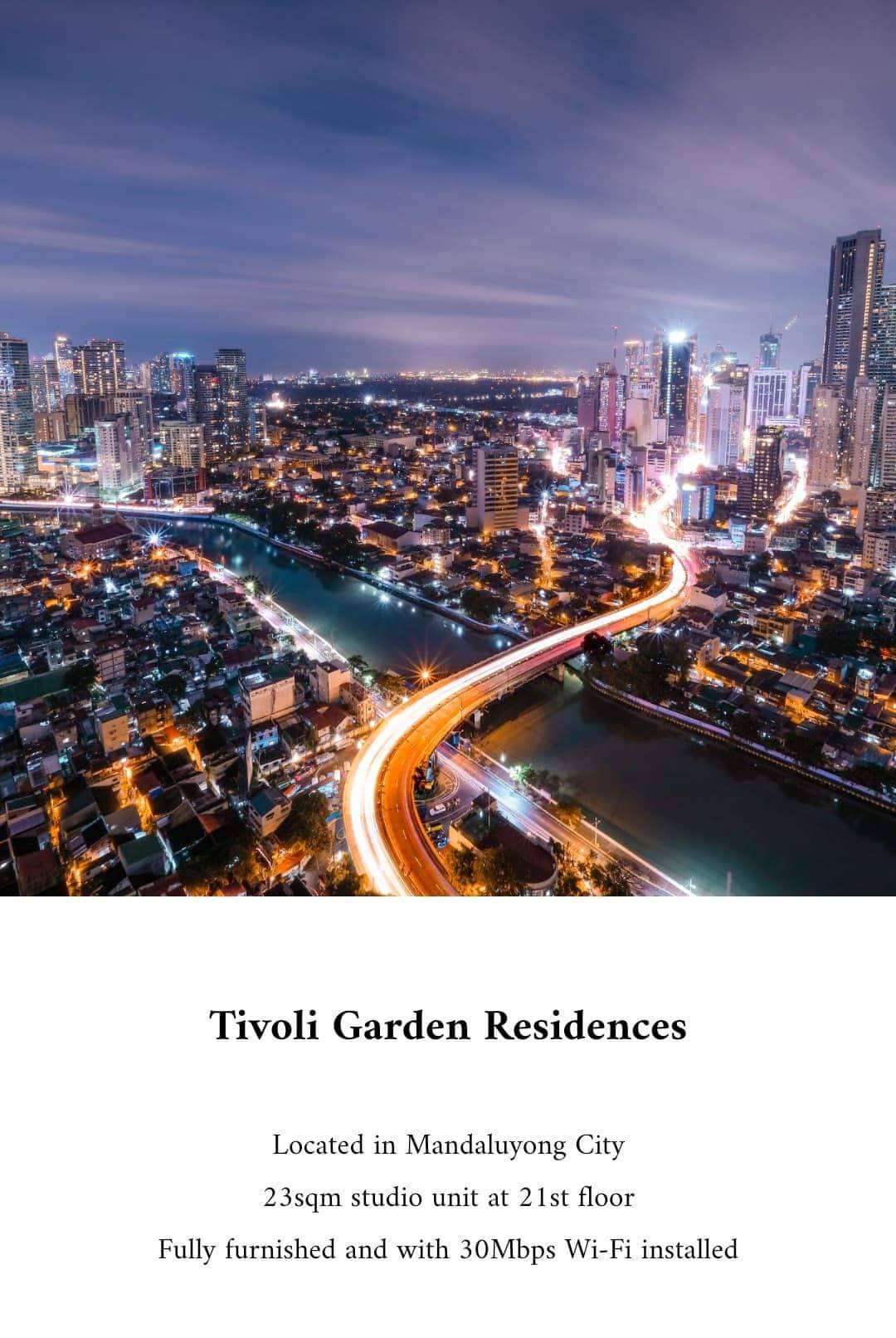 Fully Furnished Studio Unit