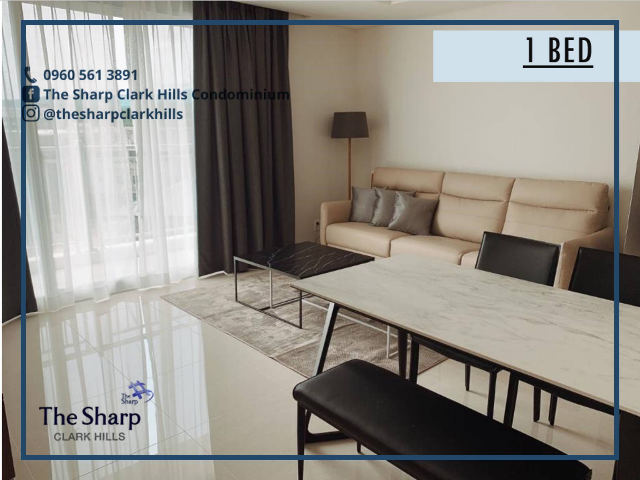 Rent/Sale: 1BR (The Sharp Clark Hills)