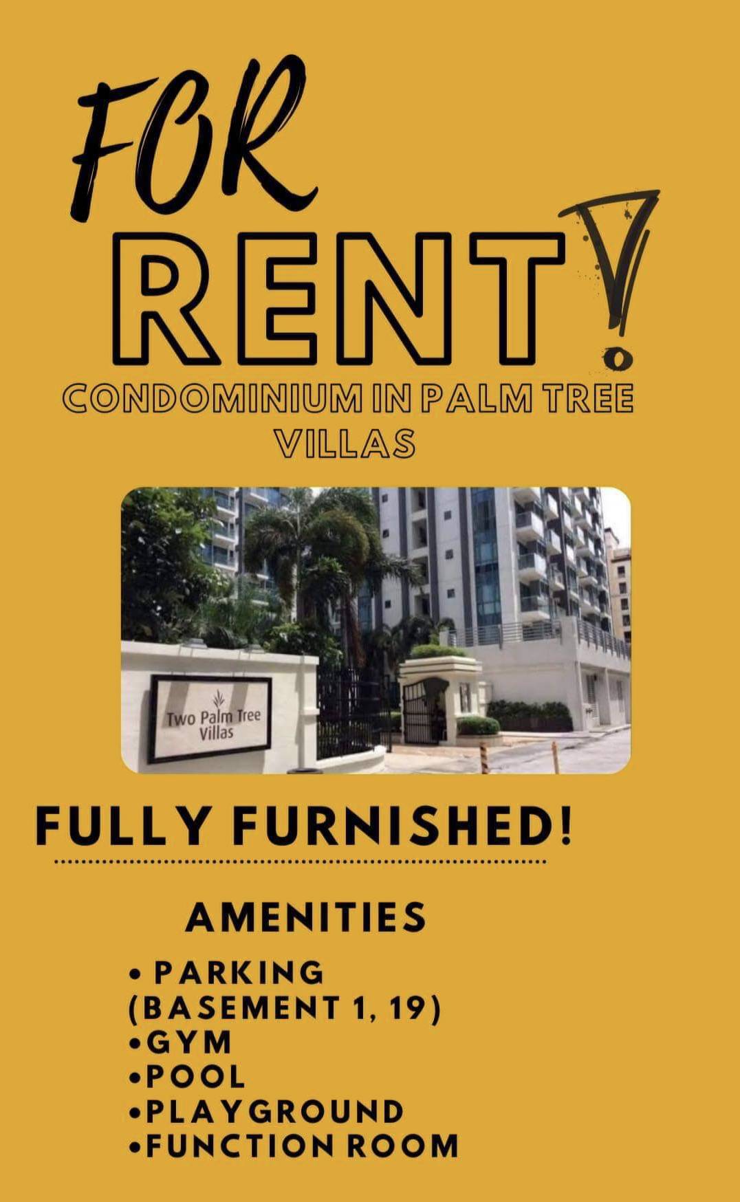 Condominium For Rent at Palm Tree Villas