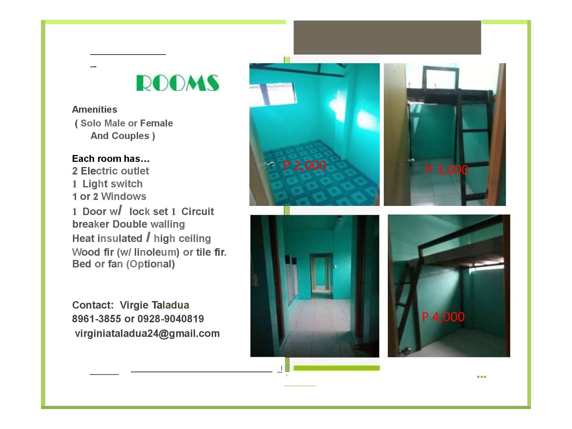 ROOM FOR RENT Balintawak Area 