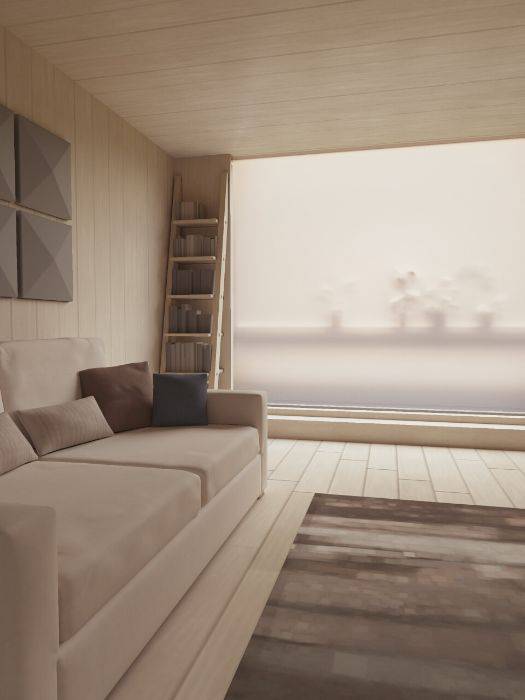 Beach house in a remote island